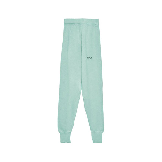 Mint Green Wool Blend Tracksuit Trousers