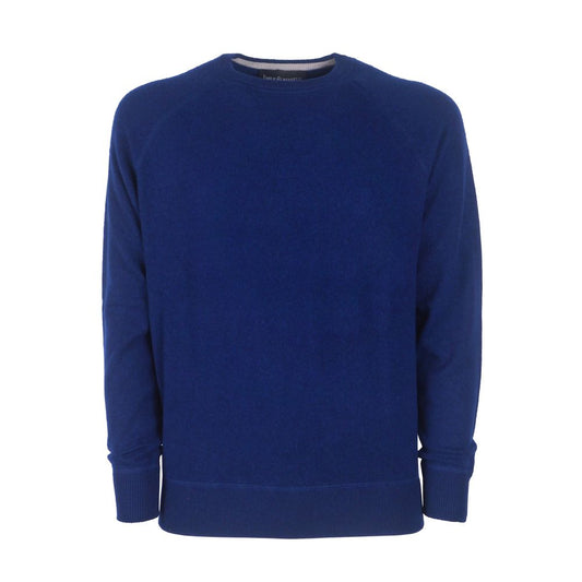 Blue Cashmere Men Sweater