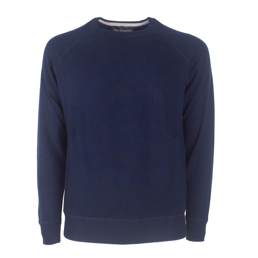 Eleganter dunkelblauer Kaschmirpullover