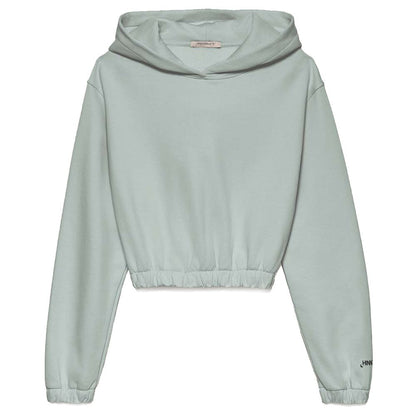 Schickes, kurzes Baumwoll-Sweatshirt mit Kapuze