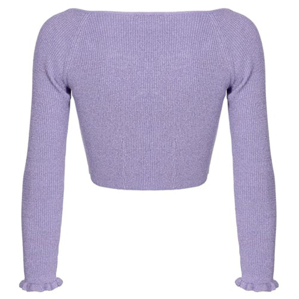 Lila Viskosepullover