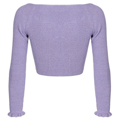 Lila Viskosepullover