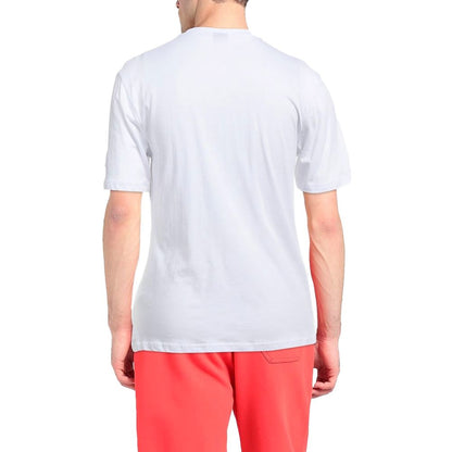 Elegant White Cotton Logo Tee