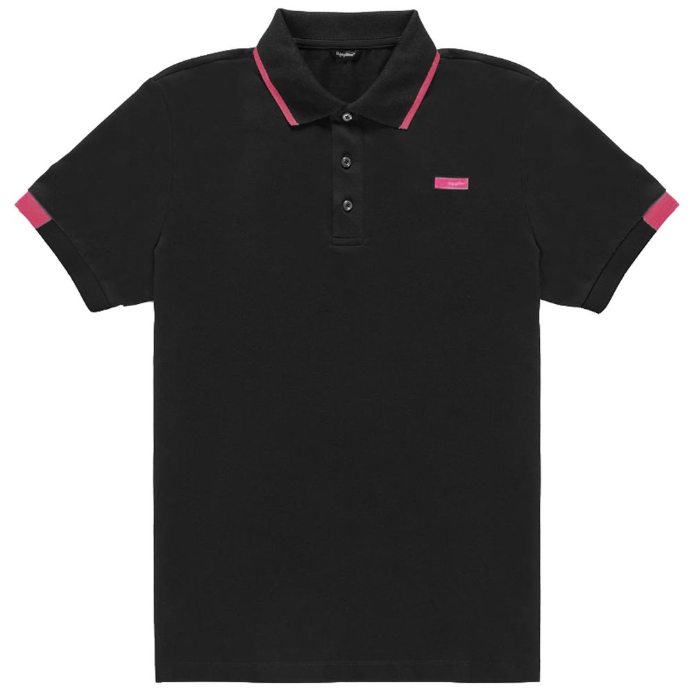 Elegantes Baumwoll-Polo mit Kontrastdetails