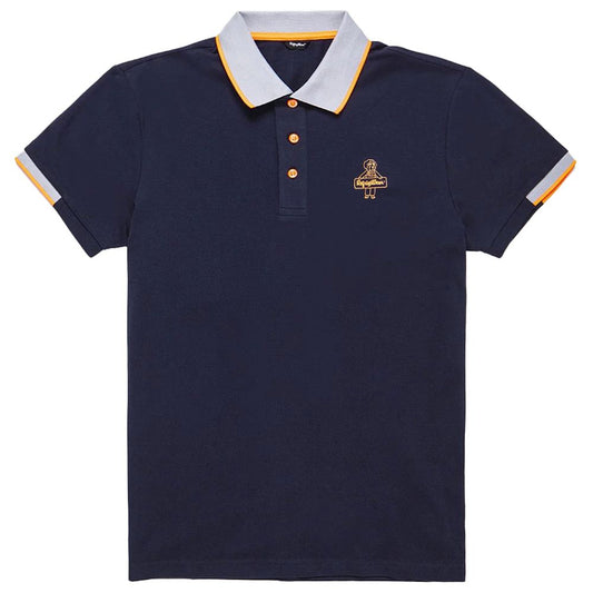 Schickes Baumwoll-Poloshirt mit Kontrastkragen