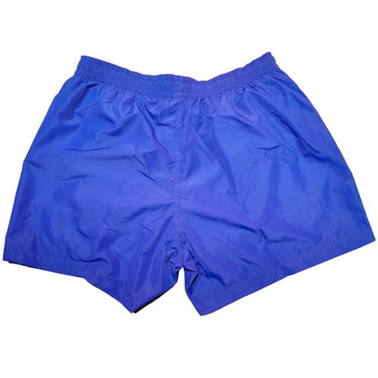 Blue Polyester Men Swim Trunk