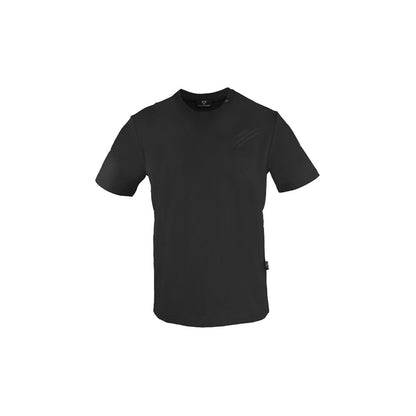 Black Cotton Men T-Shirt