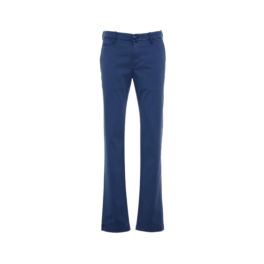 Elegante Slim Fit Chinohose in Blau