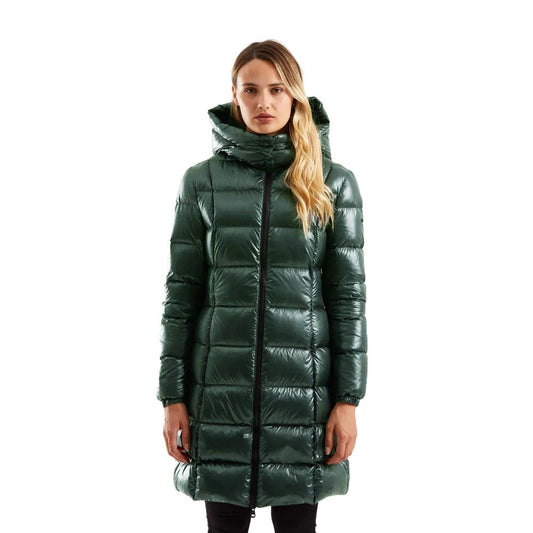 Grüne Polyester Damenjacke