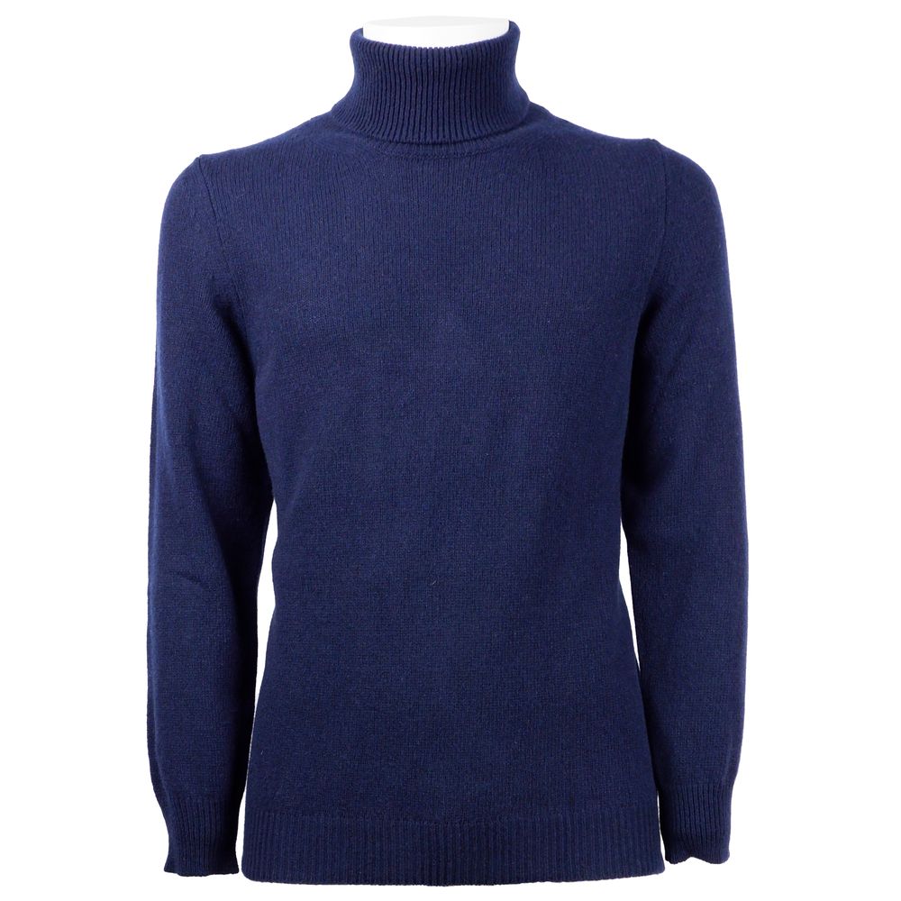 Blue Cashmere Men Sweater