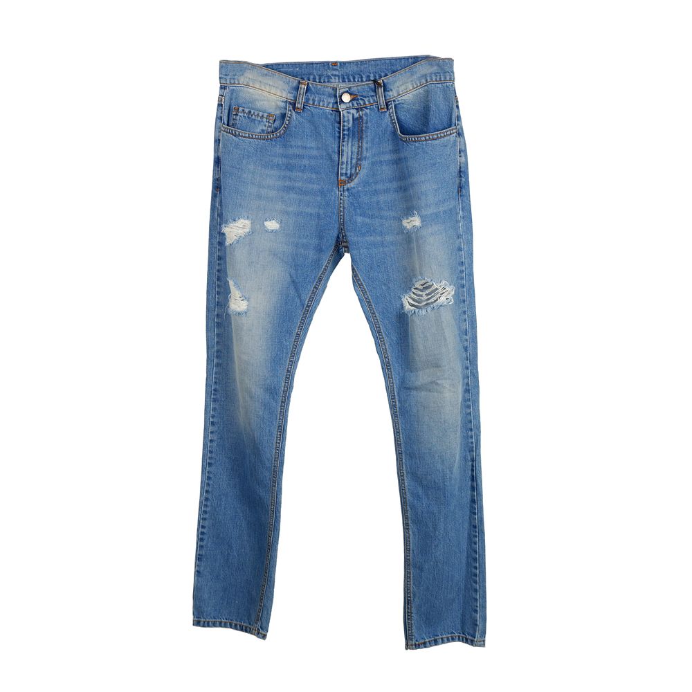 Blue Cotton Men's Jean