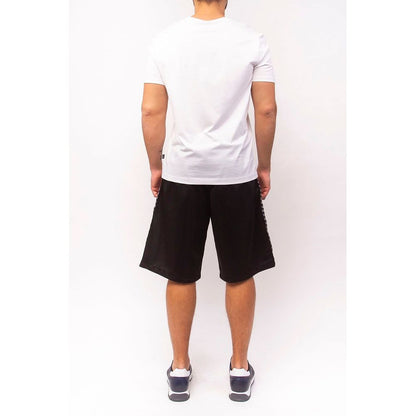 Elegante gestreifte Bermudashorts zum Jahrestag