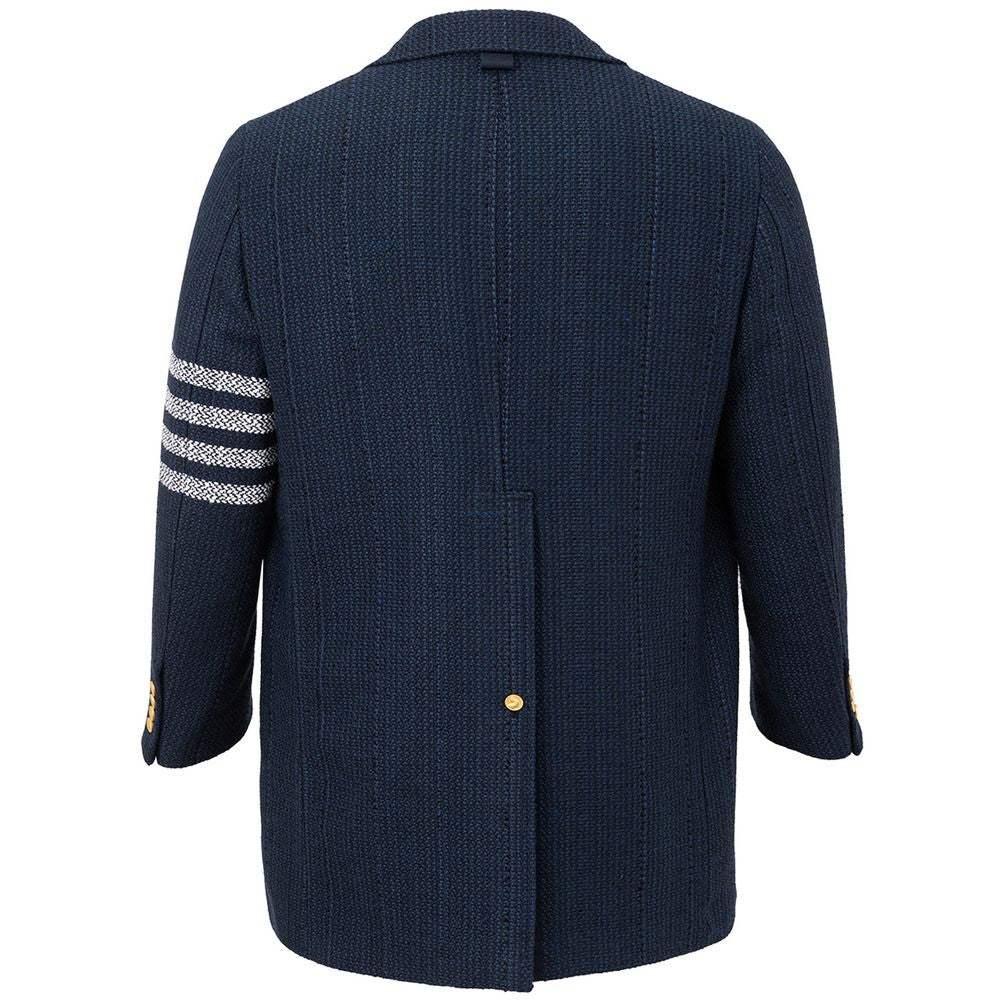 Elegante blaue Jacke aus Acryl für Herren