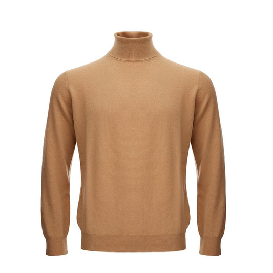 Eleganter Wollpullover in Braun für Herren