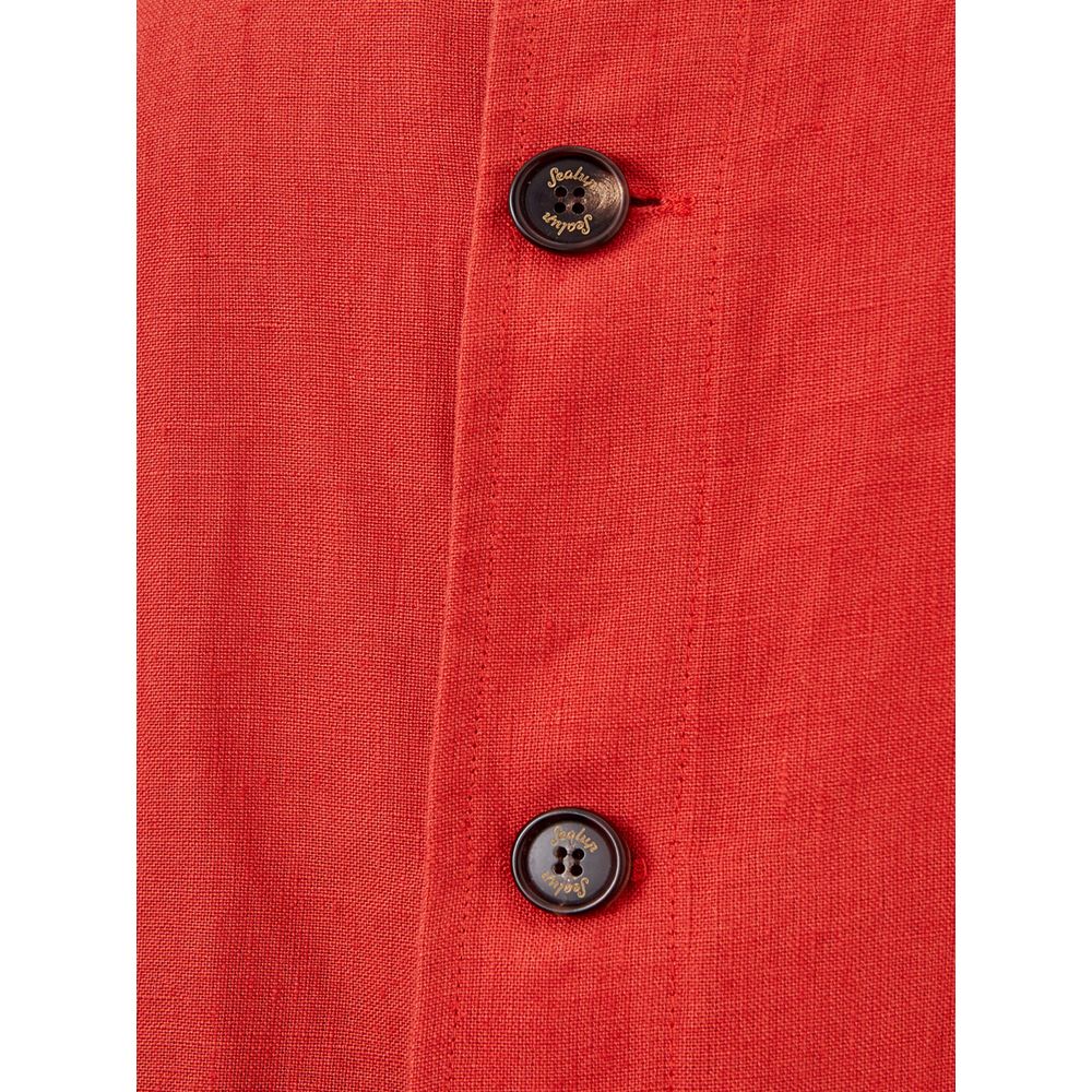 Elegante orange Polyesterjacke