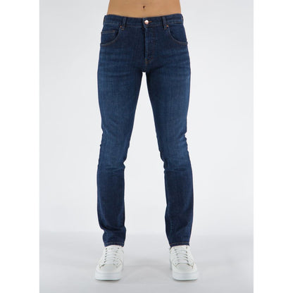 Blue Cotton Men's Jeans