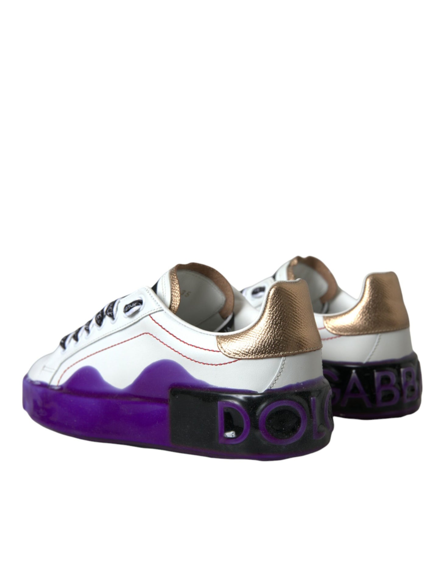 Weiße Portofino Low Top Sneakers aus Leder