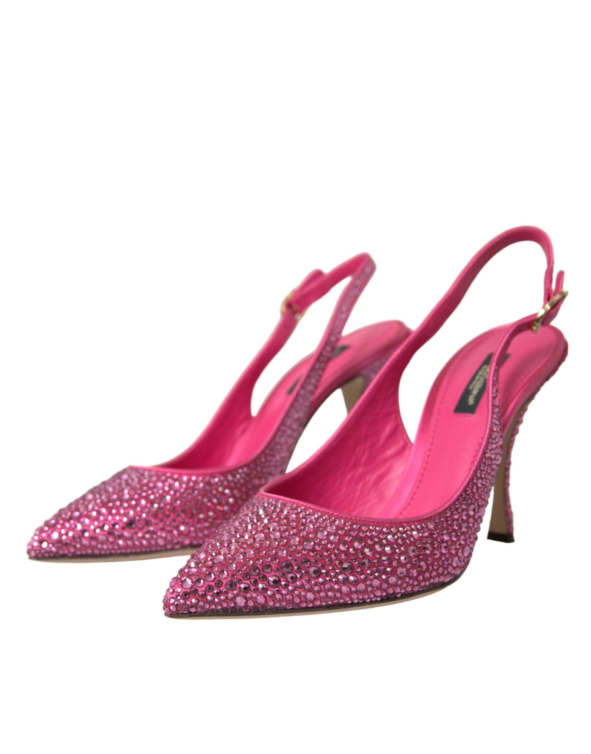 Rosa Slingbacks mit Kristallen Pumps