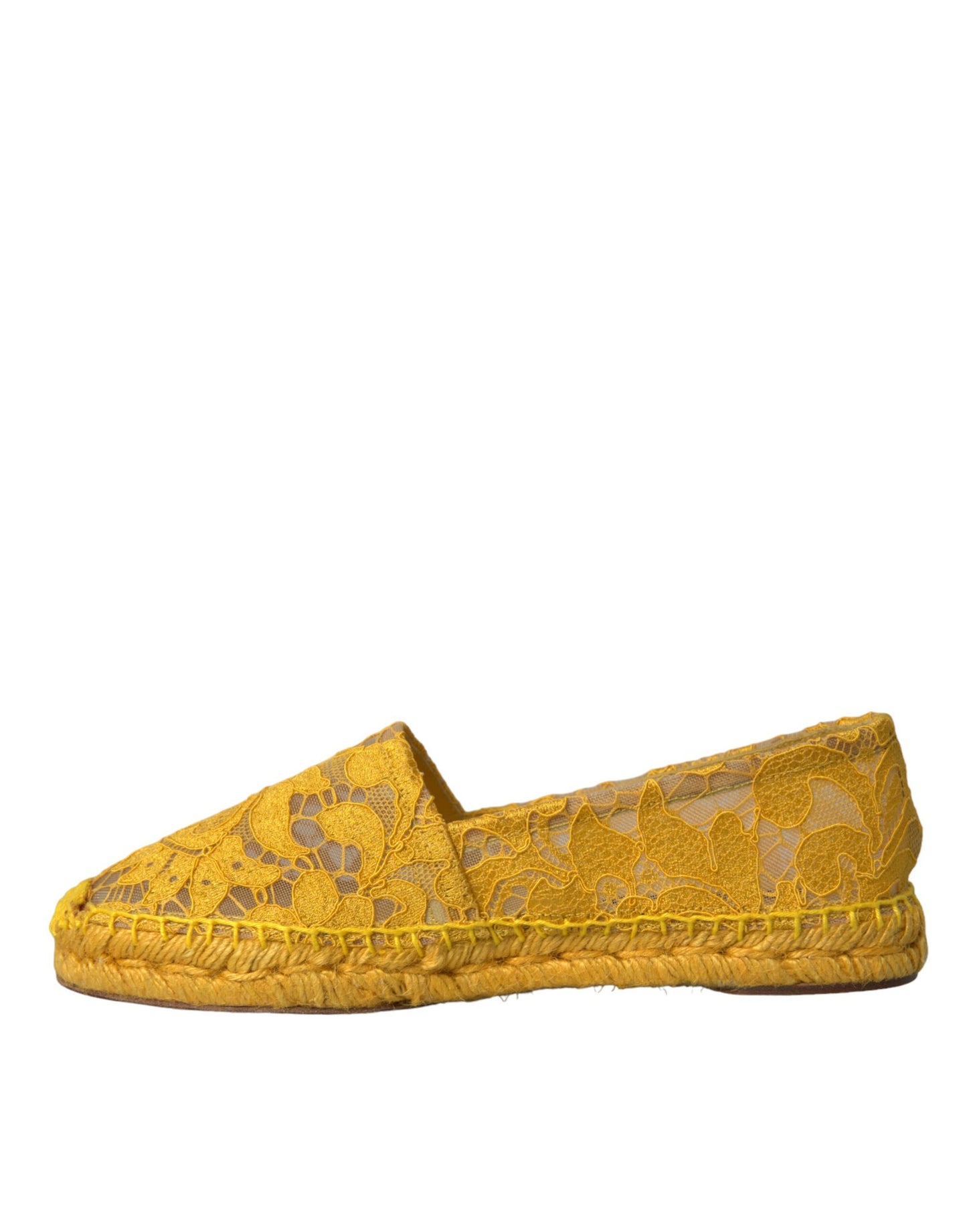 Gelbe Taormina Espadrille-Loafer mit Spitze