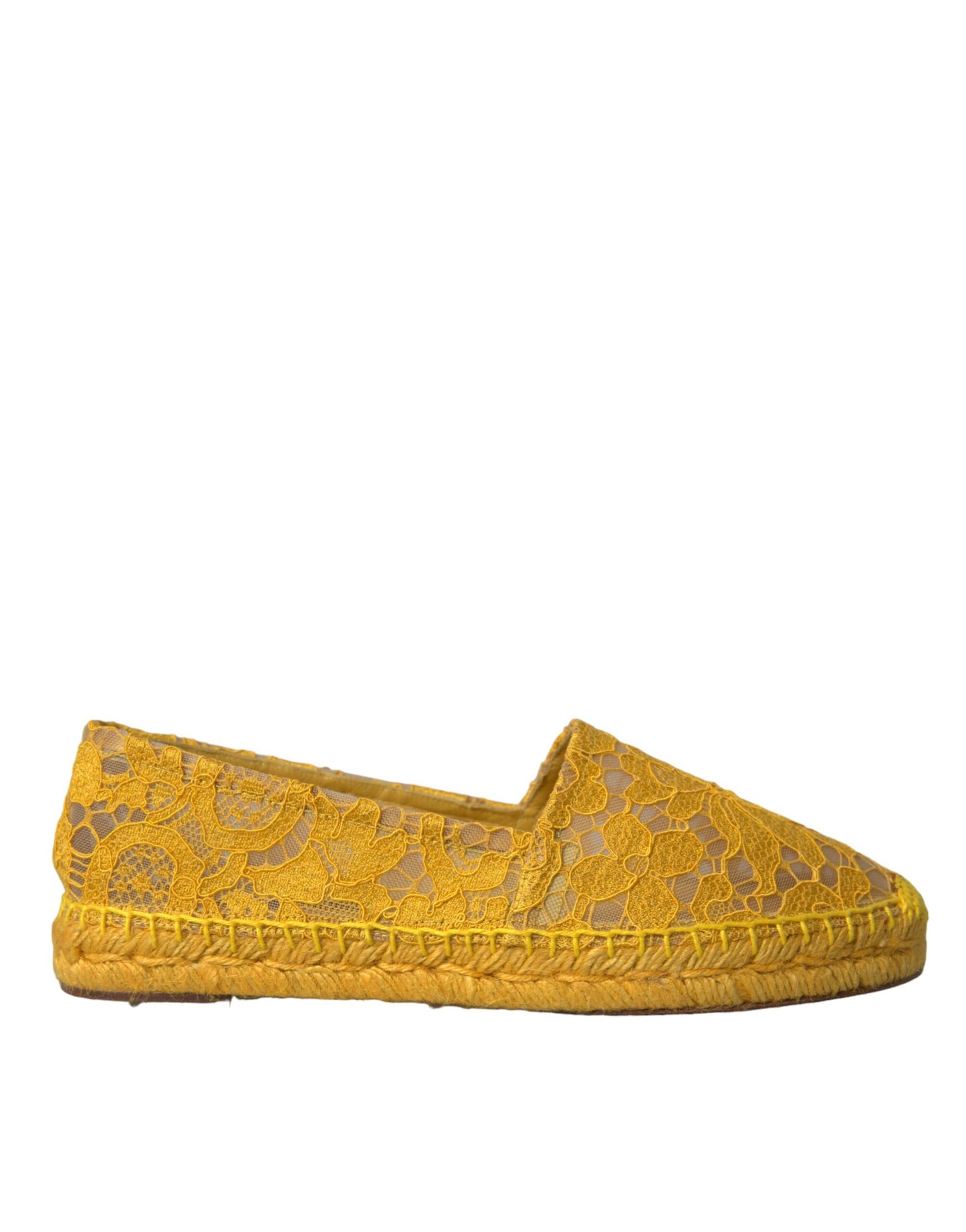 Gelbe Taormina Espadrille-Loafer mit Spitze