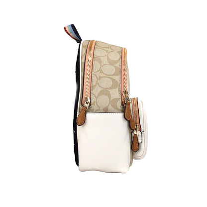 Mini Court Signature Pear Motif Schulterrucksack Büchertasche Chalk Taffy