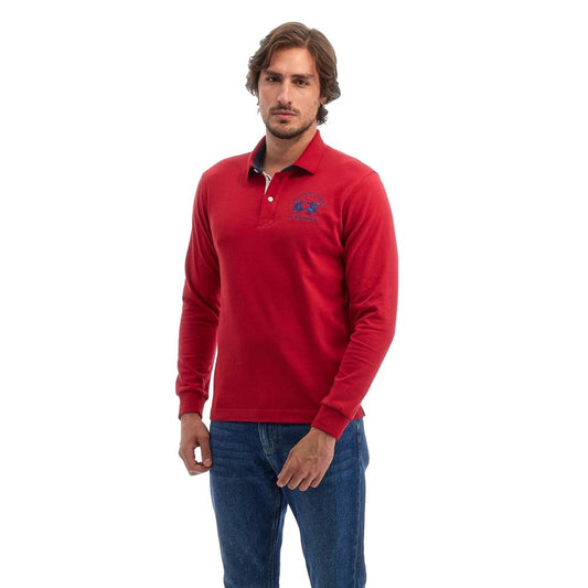 Rotes Poloshirt aus Baumwolle