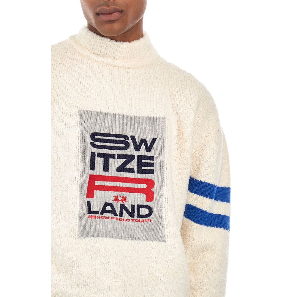 Weißer Pullover aus Polyamid