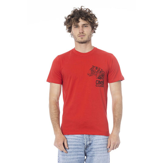 Rotes Baumwoll-T-Shirt für Herren