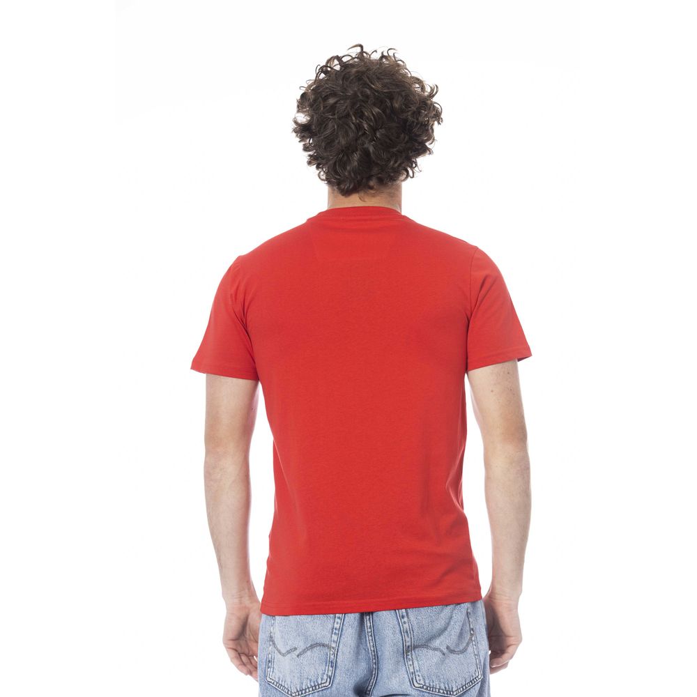 Rotes Baumwoll-T-Shirt für Herren