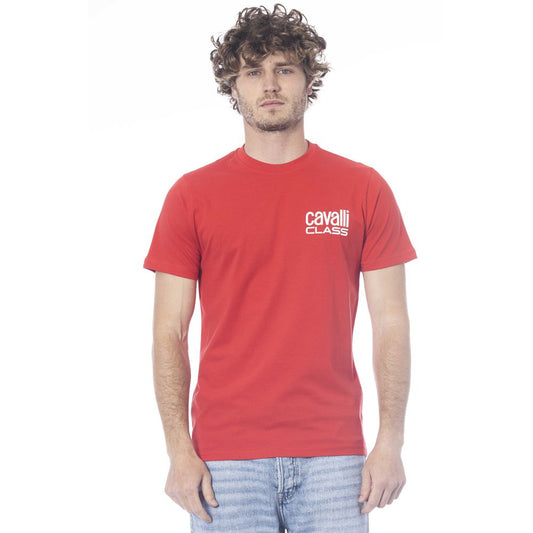 Rotes Baumwoll-T-Shirt für Herren