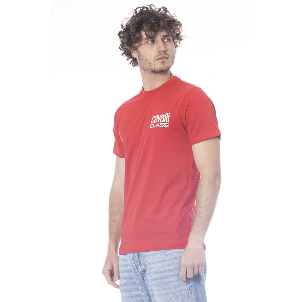 Rotes Baumwoll-T-Shirt für Herren