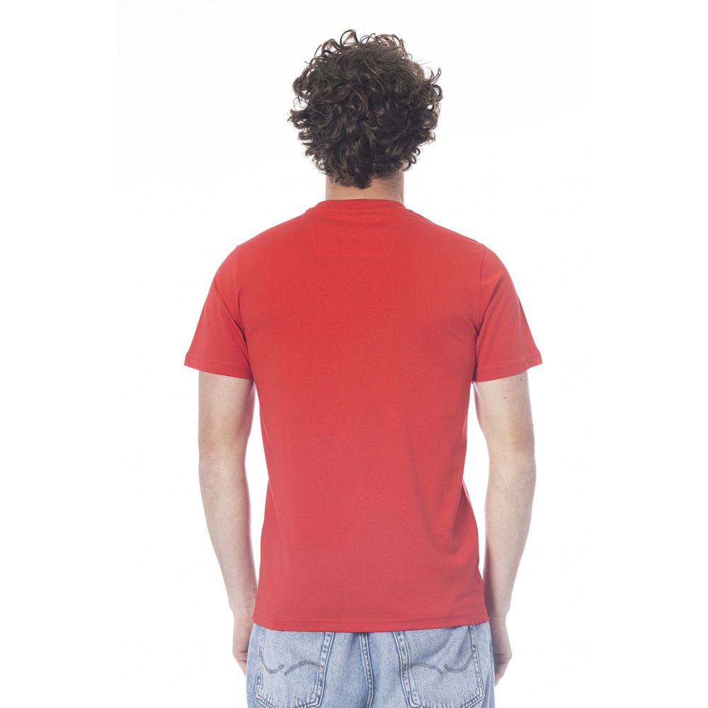 Rotes Baumwoll-T-Shirt für Herren