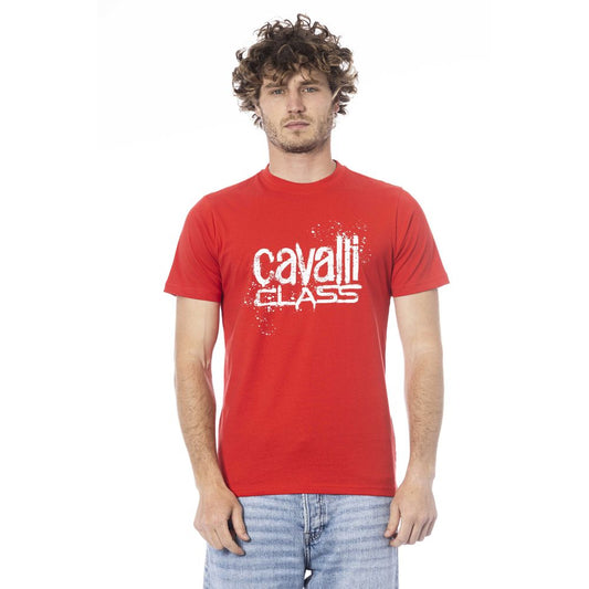 Rotes Baumwoll-T-Shirt für Herren