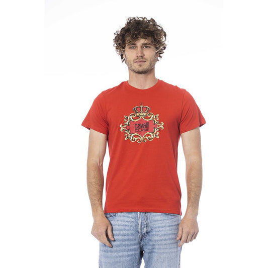 Rotes Baumwoll-T-Shirt für Herren