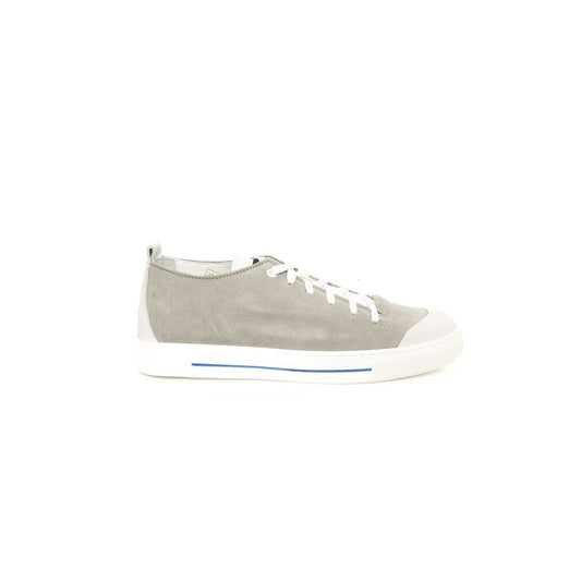 Graue Leder Herren Sneaker