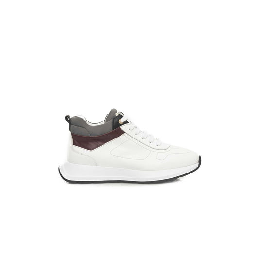 Weiße Leder Damen Sneaker