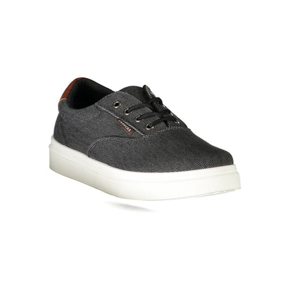 Black Polyester Sneaker