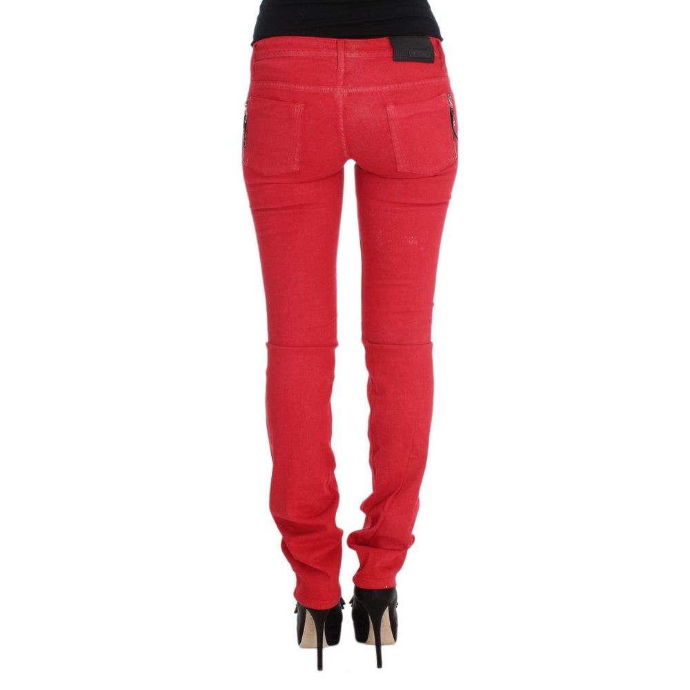 Rote Jeans &amp; Hose