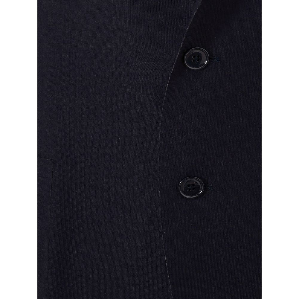 Elegante blaue Lardini-Jacke aus Baumwolle