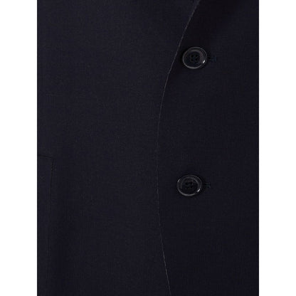 Elegante blaue Lardini-Jacke aus Baumwolle