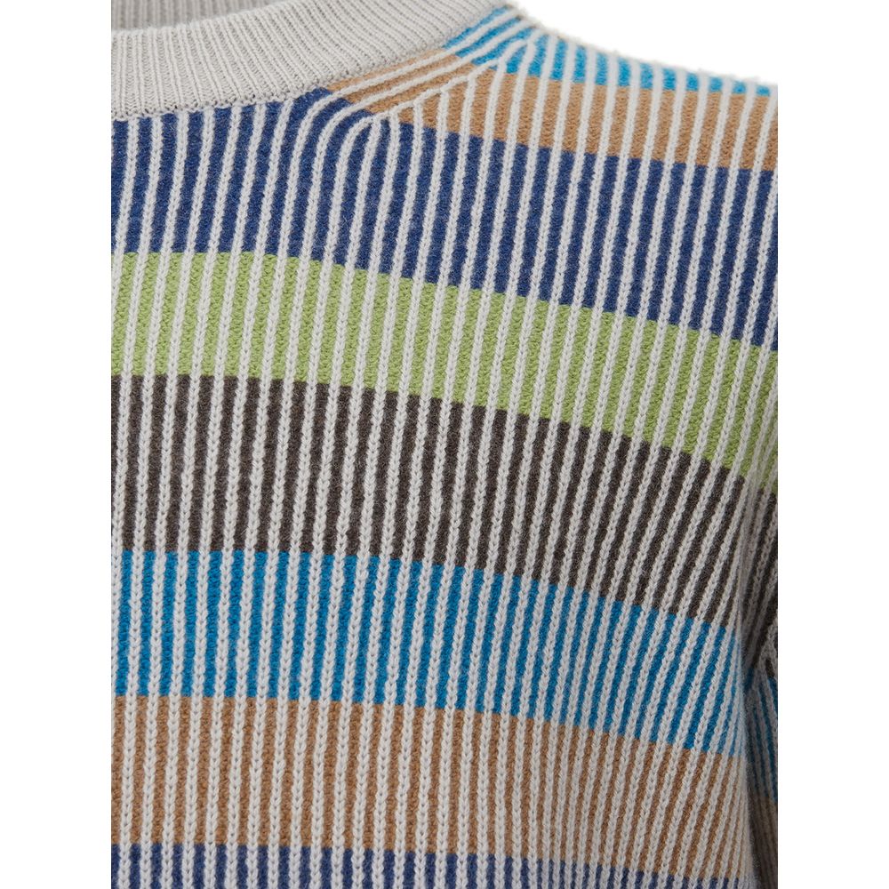 Elegant Multicolor Cashmere Sweater for Men