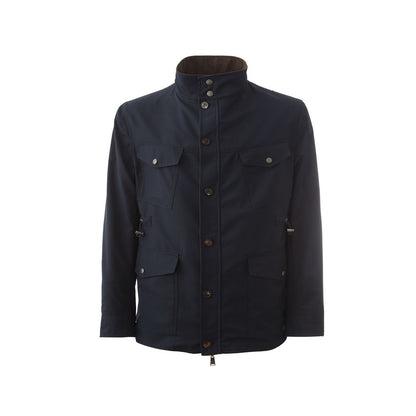 Elegante Wolljacke in Blau für Herren