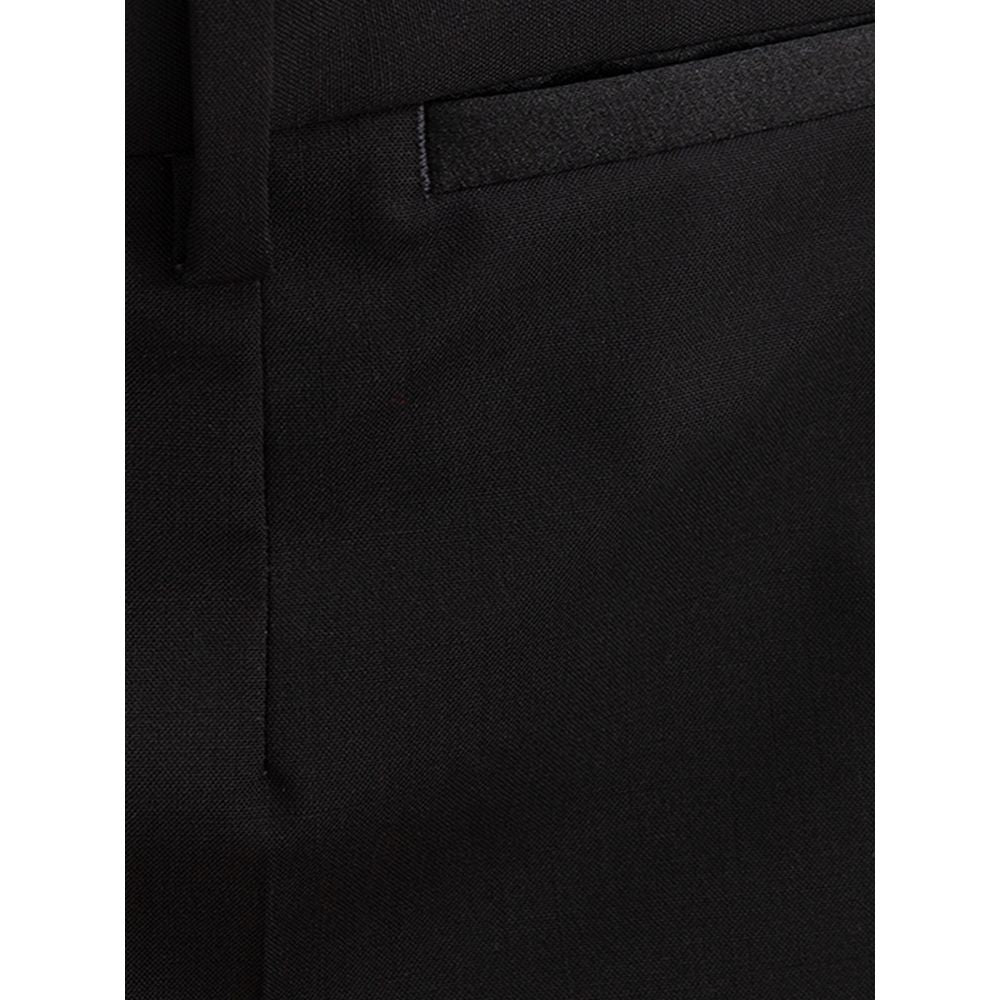 Schicke schwarze Wollhose für Herren