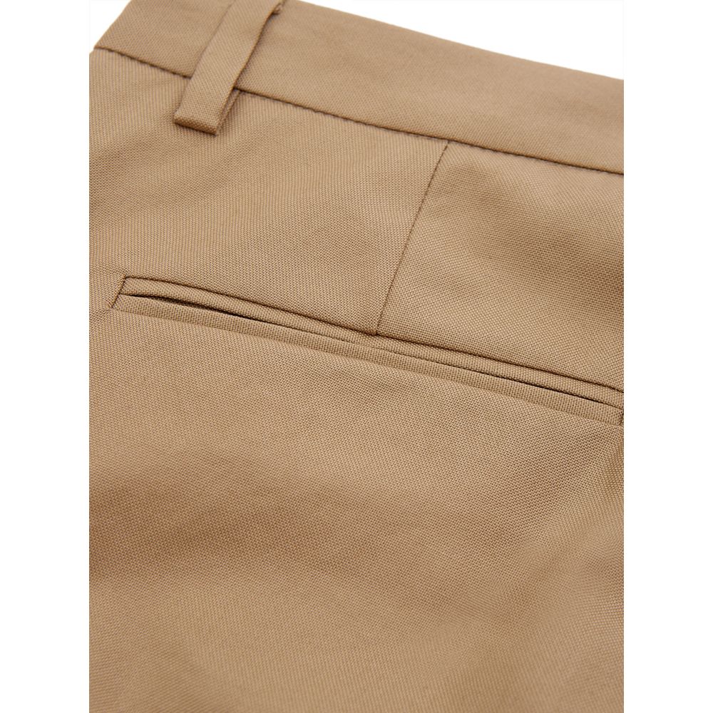 Elegante braune Baumwollhose für Damen