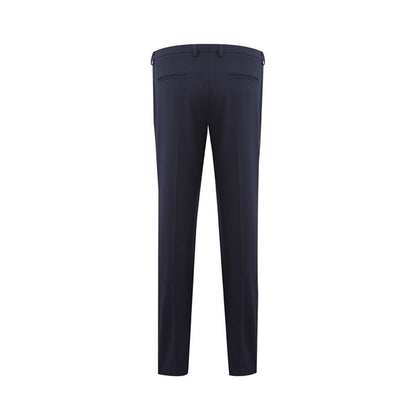 Elegante blaue Wollhose für Damen