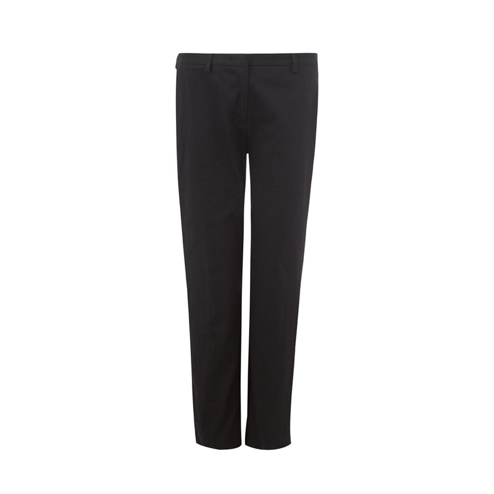 Schwarze Hose aus italienischer Eleganz-Baumwolle