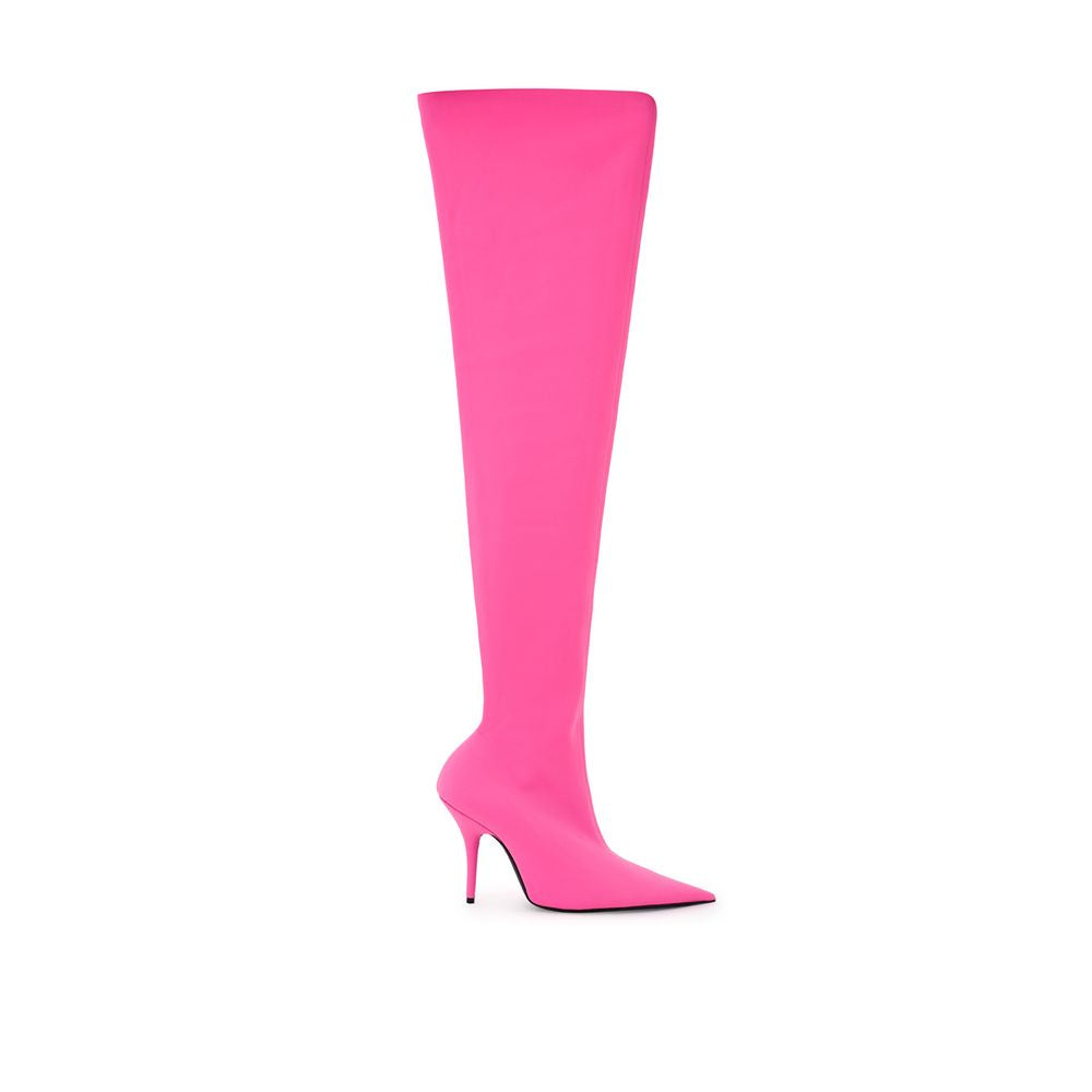 Elegante rosa Polyester Stiefeletten