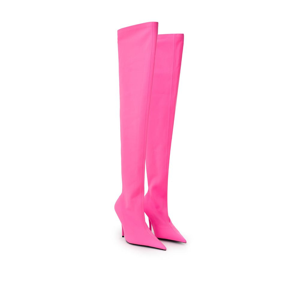 Elegante rosa Polyester Stiefeletten