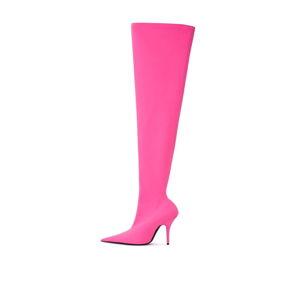 Elegante rosa Polyester Stiefeletten