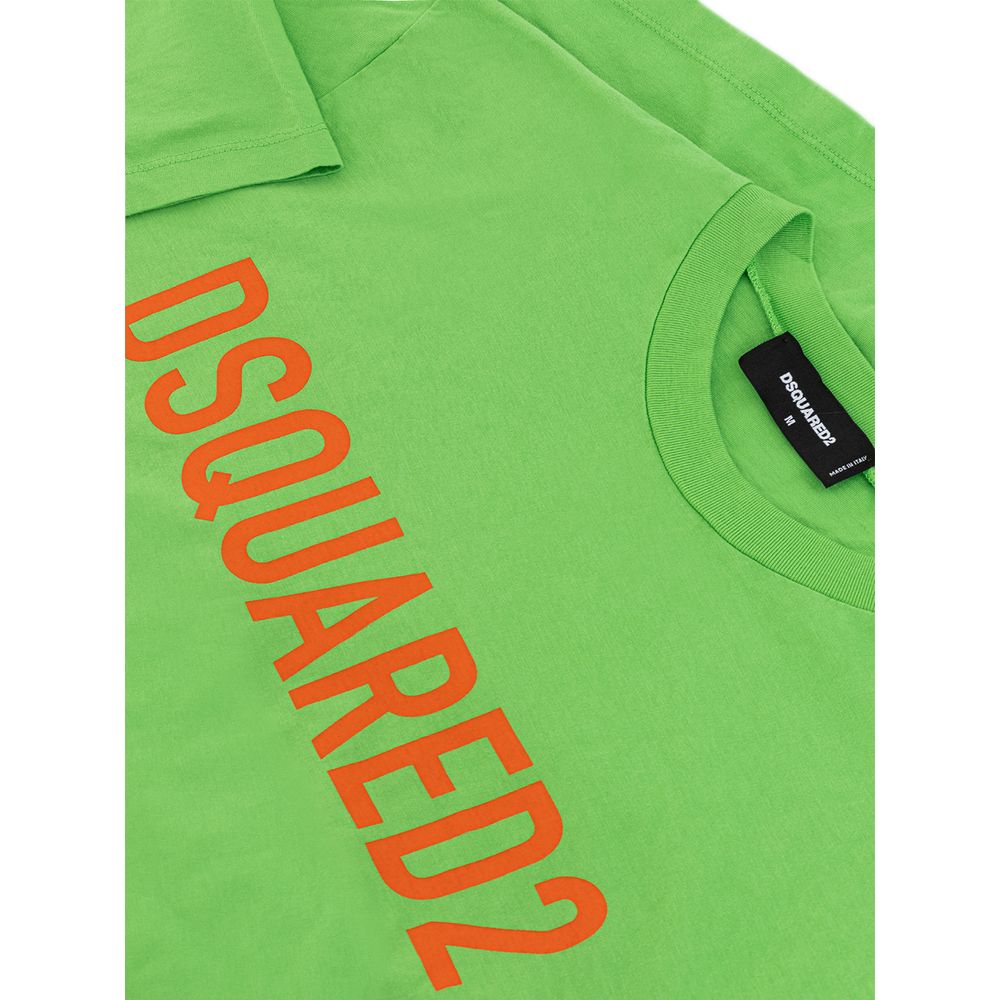 Electric Green Baumwoll-T-Shirt für Männer